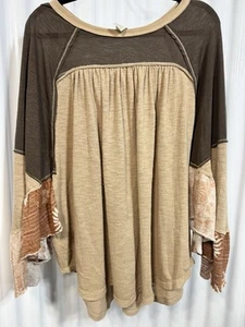 WE THE FREE FRIDAY FEVER PULLOVER FESTIVAL BOHEMIAN BEACHY SUMMER TOP SZ S EUC - Picture 1 of 6