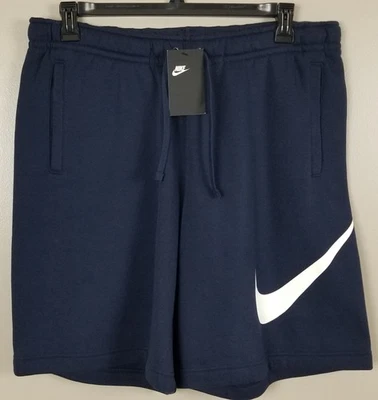 NIKE CLUB POLAR SWOOSH SHORTS HOMBRE AZUL MARINO BLANCO NUEVO 843520-451 (TALLA XL) Foto 1 de 4
