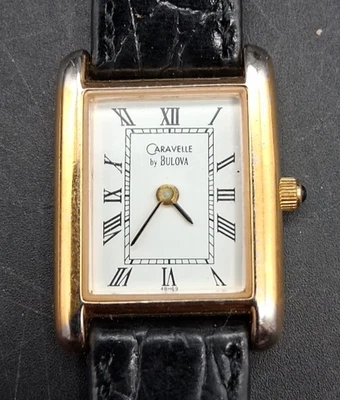 Women's Vintage 1999 Watch CARAVELLE by BULOVA "Tank" 48H69 - Image 1 of 4