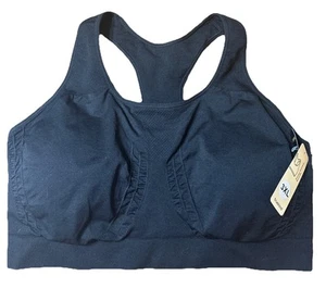 TRUEKIND Daily Comfort Seamless Racerback Bra, Size 3XL, Black NWT - Picture 1 of 3