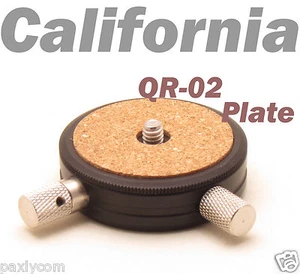 Trípode monópode liberación rápida placa QR-02 1/4"" 3/8"" adaptador de tornillo cabezal de bola QR2 - Imagen 1 de 12