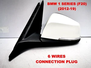 ESPEJO RETROVISOR IZQUIERDO PASAJERO BMW SERIE 1 F20 (2012-2019) BLANCO (#B4) - Imagen 1 de 13