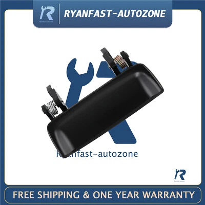 Door Handle Metal Exterior Outside Black L Driver or R Passenger for Ford Mazda - Image 1 of 4