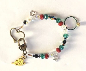 Signature Emerald Empire Laurel Crowned Charm Bracelet 8 1/4 in Shiny - Picture 1 of 1