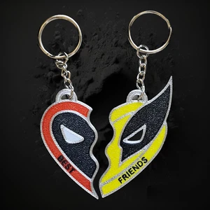 Deadpool und Wolverine Beste Freunde Schlüsselanhänger Set. 3D gedruckt - Bild 1 von 7
