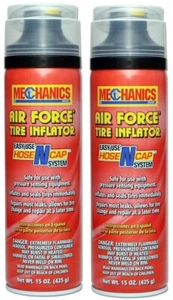 MECHANICS Air Force Tire Inflator With Hose 15 oz * 2 pcs - Picture 1 of 2