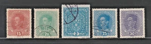 Austria, 1917, Scott #s 168-172, Used, 5 Different, Short Set - Picture 1 of 2