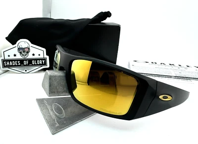 OAKLEY HELIOSTAT MATTE BLACK W/ PRIZM 24K GOLD POLARIZED SUNGLASSES OO9231-18 - Image 1 of 4