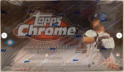 1999 Topps Chrome Baseball Series 2 HOBBY Box 24pk/4cd From Factory Sealed Case - Image 1 of 4