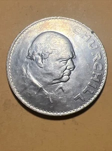 Great Britain 5 Shillings AU Commemorative Crown- Churchill - Dated 1965 - Bild 1 von 2