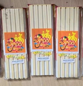New Restaurant Home Great Quality 27cm Plastic Chopsticks in packs of 10 Pairs - Picture 1 of 6