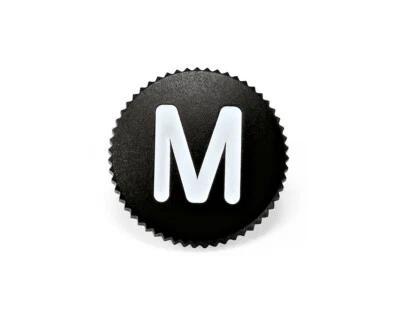 Genuine Leica M Soft Release Button 12mm Black with "M" logo #14017 - Image 1 of 3