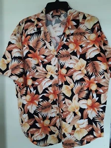 VTG Caribou New York Size 1X Multicolor Floral Print Blouse - Picture 1 of 3