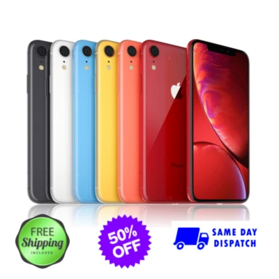Apple iPhone XR 64GB GSM Unlocked Tmobile Verizon Screen 6.1" iOS 4G Dual SIM - Image 1 of 4