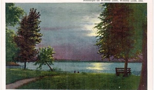 Winona Lake Moonlight 1930 IN - Foto 1 di 2