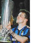 LOTHAR MATTHAEUS SIGNED INTER MILAN 1990/91 UEFA CUP FIANL 12x8 GLOSSY PHOTO