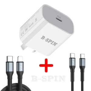 20W USB Type-C Wall Adapter Fast Charger PD Power For iPhone 16 15 14 13 iPad - Picture 1 of 29
