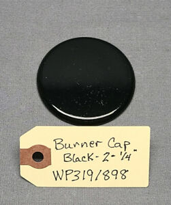Burner Cap - 2-3/8" - Black  WP3191898  Maytag