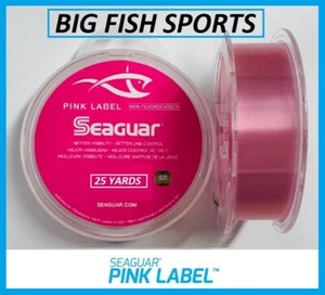 SEAGUAR PINK LABEL FLUOROCARBON Leader 60lb/ 25yd NEW! 60 PL 25 FREE USA SHIP! - Picture 1 of 2