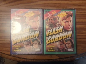 Flash Gordon Conquers The Universe Volume 1 & 2 DVD 12 Episodes New Sealed - Imagen 1 de 2