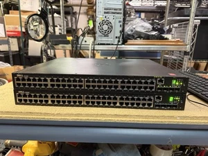 2 x Dell N1548P 48-Port PoE Gigabit Ethernet Network Switch w/ Power Cord - Picture 1 of 6