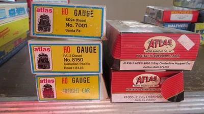 LOT 5 ATLAS EMPTY BOXES ONLY HO SCALE GAUGE - Image 1 of 2