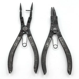 Juego de (2) alicates convertibles de anillo a presión internos externos usados en excelente estado - Imagen 1 de 8