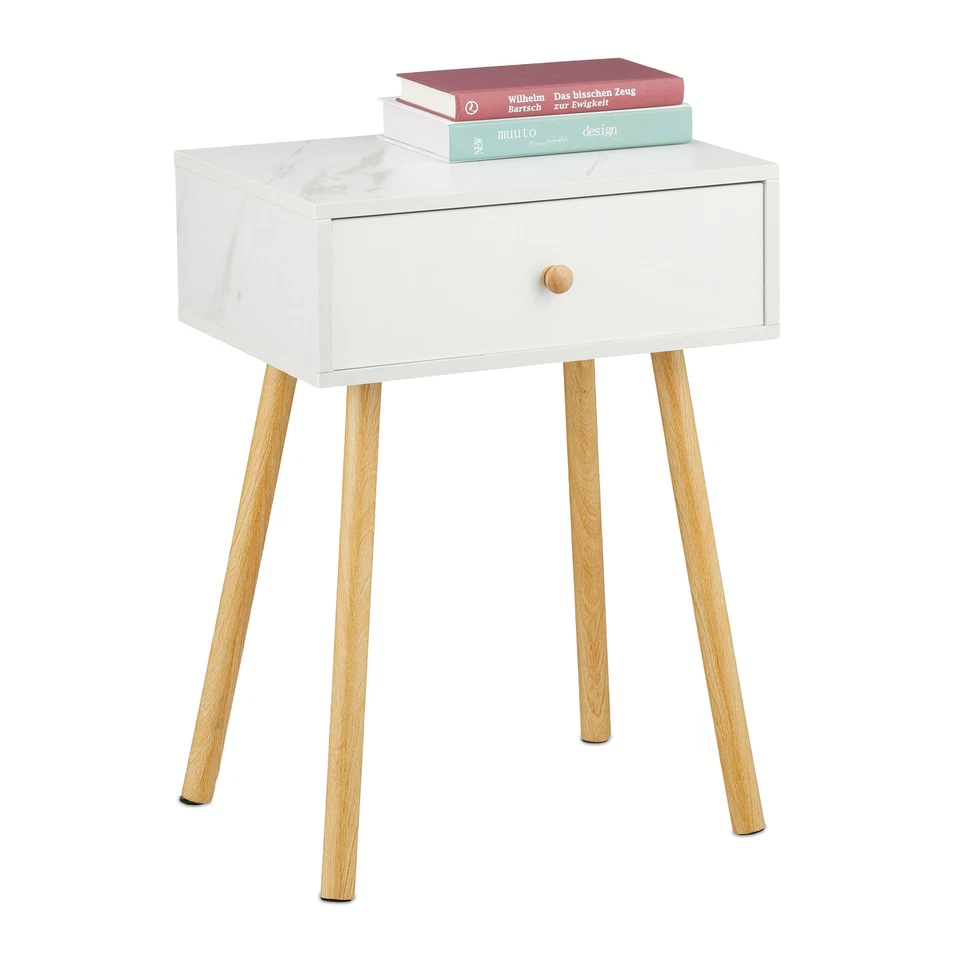 Nachttisch Nachtkommode Nachtkästchen Bettkommode Nachtkonsole Bettschränkchen - Bild 1 von 1