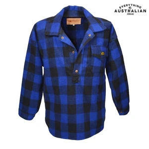 G.A.B. Bush Shirt Half-Open Navy - Picture 1 of 7