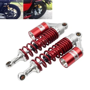 7MM Feder 320MM Motorrad Stoßdämpfer Hinten Für Honda Für Kawasai Silber und Rot - Picture 1 of 11