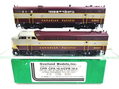 Overland OMI CPR CPA CPB 16-4 Set Canadian Pacific #4057 #4454 HO Brass #6735.1 - Image 1 of 4