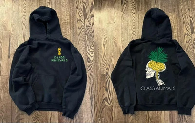 Sudadera con Capucha Unisex Colección Banda Animales Vidrio Raro S a 3XL BM264.webp Foto 1 de 2