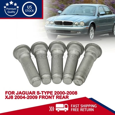 5Pcs For JAGUAR WHEEL STUD SET S-TYPE 2000-2008 XJ8 2004-09 FRONT OR REAR US Foto 1 de 4
