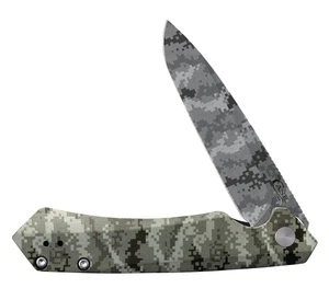 Case xx Knife Shot Show Kinzua 64635 OD Green Camo Aluminum S35VN Pocket Knives - Picture 1 of 5