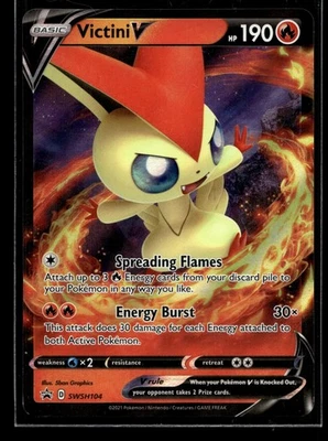 Victini V Promo SWSH: Sword & Shield Promo Cards SWSH104 NM - Image 1 of 2