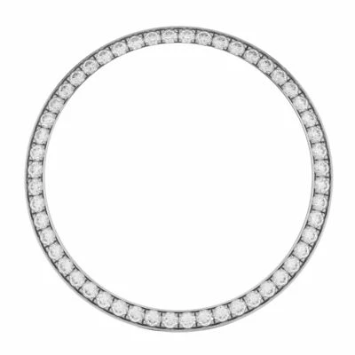 18K White Gold Diamond Bezel for 36 mm Model - Image 1 of 3