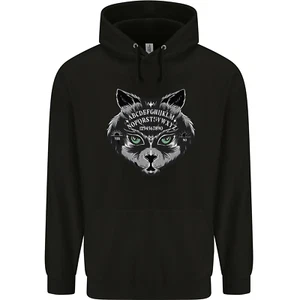 Ouija Board Cat Dark Black Magic Voodoo Childrens Kids Hoodie - Picture 1 of 11