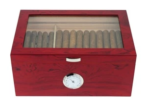 100 CT Count Cigar Humidor Cabinet Venner w/ Hygrometer Cedar Lined Cigar Box v. - Imagen 1 de 11