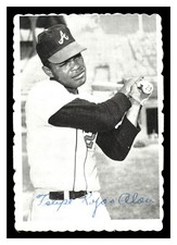 1969 TOPPS DECKLE EDGE FELIPE ALOU #17 ATLANTA BRAVES HIGHER GRADE NO CREASES