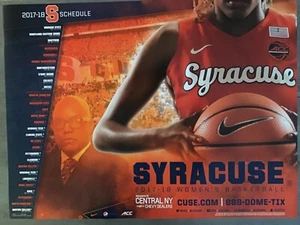 Syracuse 2017-2018 Women s Basketball Poster / Schedule 24 x 18 ACC - Picture 1 of 5