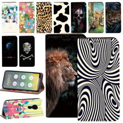 For Motorola Moto E15/G05/G15/G75 PU Leather Phone Stand Cover Case - Image 1 of 4