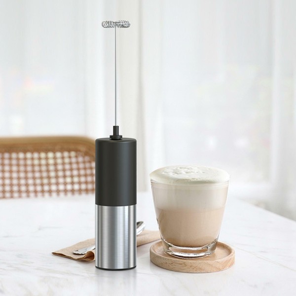 Handheld Milk Frother Cup 400ml Foamer Bubbler Mixing Cup for Coffee Matcha Photo Related