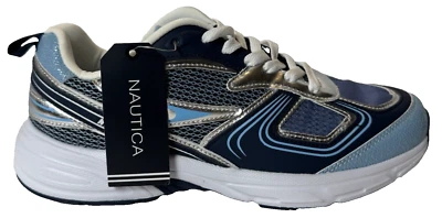 Nautica Womens Size 8.5 Blue Perelto Sneakers Shoes Athletic Walking Jogger - Image 1 of 4