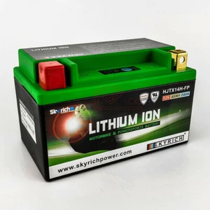 HJTX14H-FP SKYRICH LITHIUM BATTERY for KAWASAKI Ninja 750 ZX7R 1996-2002 - Picture 1 of 2