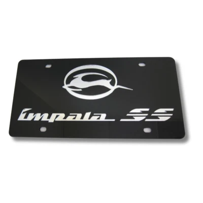 Chevrolet Impala SS diseño con incrustaciones negro mate matrícula licencia oficial Foto 1 de 4