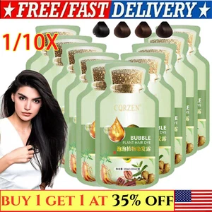 Natürliche Pflanzenhaarfarbe "Neu Botanische Blase Haarfarbe 20ml x10 Packungen-Shampoo - Bild 1 von 17
