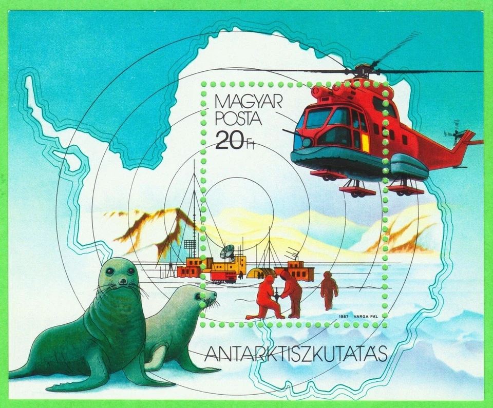 Hungría 1987 Investigación Antártica S/S MNH Foto 1 de 1