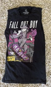 Fall Out Boy Sleeveless Black Xtra Small- Body Shirt Concert MANIA Tour Shirt - Picture 1 of 4
