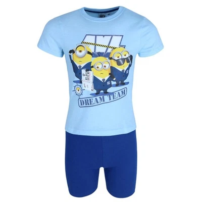 Conjunto de pijama de manga corta y camiseta corta Minions Textiel Trade para niños pequeños Foto 1 de 4