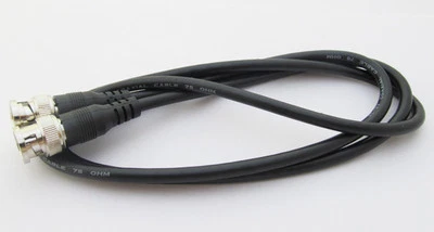 1pc BNC RG59 VIDEO CAMERA CCTV Test Coaxial Cable 1M M/M - Image 1 of 2
